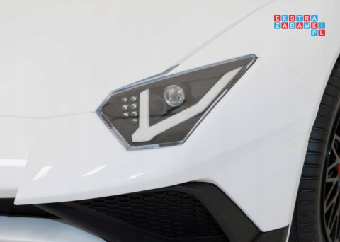 [A8803] Lamborghini Aventador SV na akumulator 2x200W 24V/10Ah Pilot EVA audio LED - biały