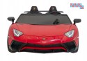 [A8803] Lamborghini Aventador SV na akumulator 2x200W 24V/10Ah Pilot EVA audio LED - czerwony
