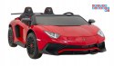 [A8803] Lamborghini Aventador SV na akumulator 2x200W 24V/10Ah Pilot EVA audio LED - czerwony