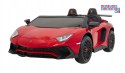 [A8803] Lamborghini Aventador SV na akumulator 2x200W 24V/10Ah Pilot EVA audio LED - czerwony