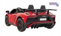 [A8803] Lamborghini Aventador SV na akumulator 2x200W 24V/10Ah Pilot EVA audio LED - czerwony