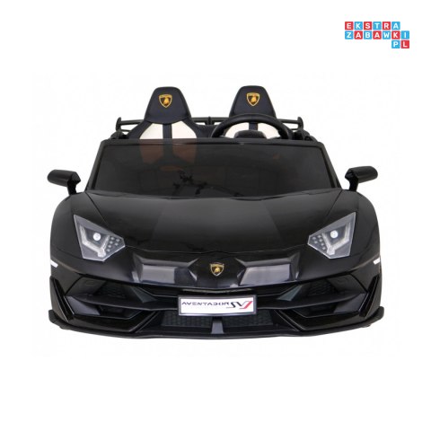 [SX2028] Lamborghini SVJ DRIFT 24V/7Ah z funkcją drift LED, koła EVA, pilot - czarny