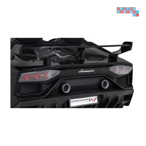 [SX2028] Lamborghini SVJ DRIFT 24V/7Ah z funkcją drift LED, koła EVA, pilot - czarny