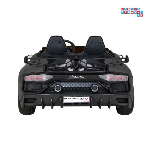 [SX2028] Lamborghini SVJ DRIFT 24V/7Ah z funkcją drift LED, koła EVA, pilot - czarny