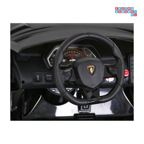 [SX2028] Lamborghini SVJ DRIFT 24V/7Ah z funkcją drift LED, koła EVA, pilot - czarny