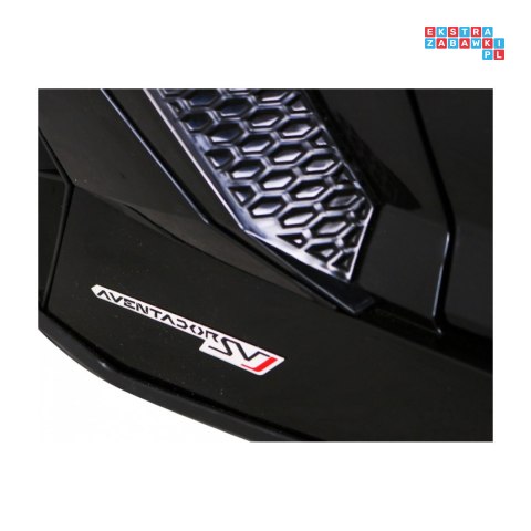[SX2028] Lamborghini SVJ DRIFT 24V/7Ah z funkcją drift LED, koła EVA, pilot - czarny