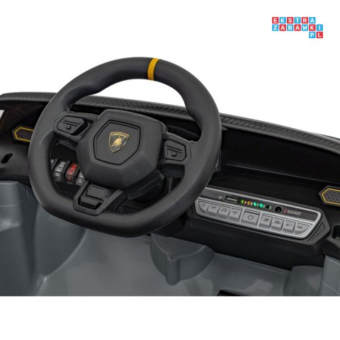 Lamborghini Invencible Pojazd Na Akumulator Ekoskóra Koła EVA Wejście USB MP3 Bluetooth