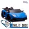 [13430] Lamborghini XXL A8803 na akumulator 200W 24V/14Ah ekoskóra koła pompowane MP3 - niebieski