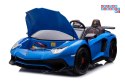 [13430] Lamborghini XXL A8803 na akumulator 200W 24V/14Ah ekoskóra koła pompowane MP3 - niebieski