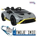 [15526] Lamborghini STO DRIFT na akumulator 2x45W 24V/4.5Ah z Pilotem EVA LED - szary
