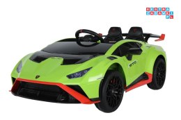 [15525] Lamborghini STO DRIFT na akumulator 2x45W 24V/4.5Ah z Pilotem EVA LED - zielony