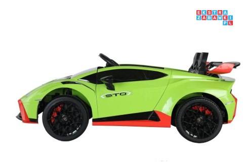 [15525] Lamborghini STO DRIFT na akumulator 2x45W 24V/4.5Ah z Pilotem EVA LED - zielony