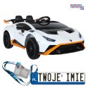 [15523] Lamborghini STO DRIFT na akumulator 2x45W 24V/4.5Ah z Pilotem EVA LED - biały