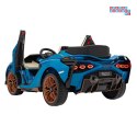 [QLS-6988] Lamborghini Sian na akumulator 4x100W 24V/9Ah ekoskóra EVA MP3 USB Bluetooth pasy - niebieski