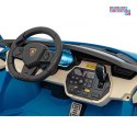 [QLS-6988] Lamborghini Sian na akumulator 4x100W 24V/9Ah ekoskóra EVA MP3 USB Bluetooth pasy - niebieski