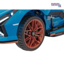 [QLS-6988] Lamborghini Sian na akumulator 4x100W 24V/9Ah ekoskóra EVA MP3 USB Bluetooth pasy - niebieski