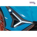 [QLS-6988] Lamborghini Sian na akumulator 4x100W 24V/9Ah ekoskóra EVA MP3 USB Bluetooth pasy - niebieski