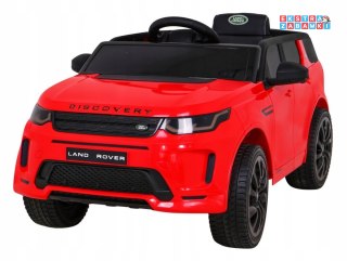 Czerwony Land Rover Discovery Sport na akumulator - Pilot, Wolny Start, Funkcja Kołyski, MP3, LED