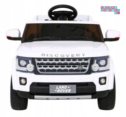 [BDM0927] Land Rover Discovery na akumulator 2x25 12V/7Ah EVA Wolny start Radio MP3 pilot - biały
