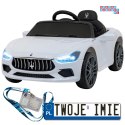 Maserati Ghibli 2x35W Auto na akumulator dla dzieci ekoskóra EVA LED