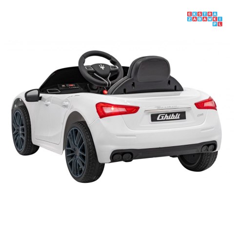 Maserati Ghibli 2x35W Auto na akumulator dla dzieci ekoskóra EVA LED