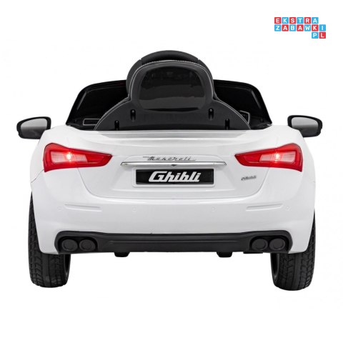 Maserati Ghibli 2x35W Auto na akumulator dla dzieci ekoskóra EVA LED