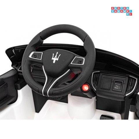 Maserati Ghibli 2x35W Auto na akumulator dla dzieci ekoskóra EVA LED