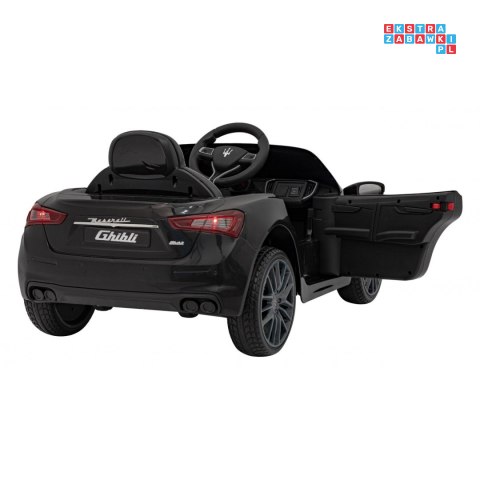 Maserati Ghibli 2x35W Auto na akumulator dla dzieci ekoskóra EVA LED