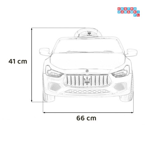 Maserati Ghibli 2x35W Auto na akumulator dla dzieci ekoskóra EVA LED