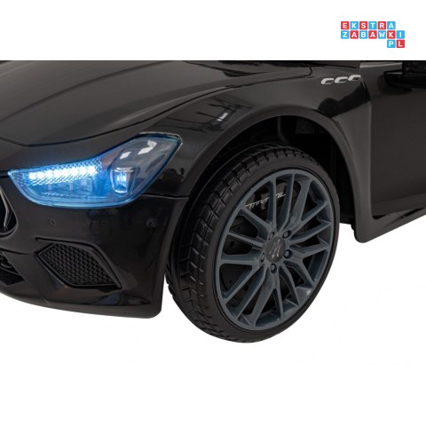 Maserati Ghibli 2x35W Auto na akumulator dla dzieci ekoskóra EVA LED