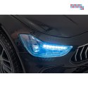 Maserati Ghibli 2x35W Auto na akumulator dla dzieci ekoskóra EVA LED