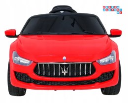 [SL631] Maserati Ghibli na akumulator 2x45W 12V/7Ah z pilotem Wolny Start EVA MP3 LED - czerwony