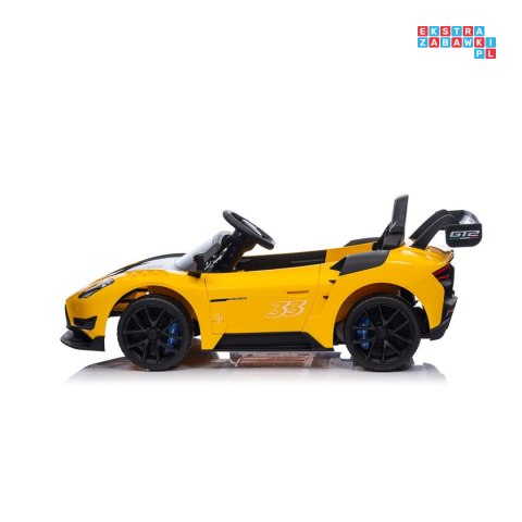 [QLS-8601] Maserati MC200 GT2 na akumulator 4x4 (20W i 35W) 12V/7Ah ekoskóra EVA bluetooth wolny start - żółty