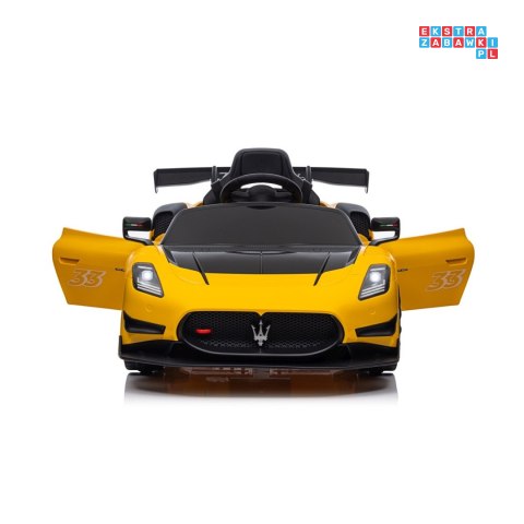 [QLS-8601] Maserati MC200 GT2 na akumulator 4x4 (20W i 35W) 12V/7Ah ekoskóra EVA bluetooth wolny start - żółty