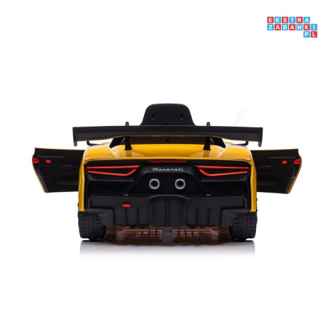[QLS-8601] Maserati MC200 GT2 na akumulator 4x4 (20W i 35W) 12V/7Ah ekoskóra EVA bluetooth wolny start - żółty