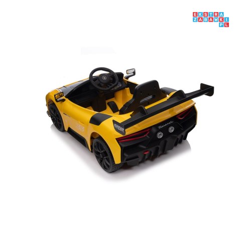 [QLS-8601] Maserati MC200 GT2 na akumulator 4x4 (20W i 35W) 12V/7Ah ekoskóra EVA bluetooth wolny start - żółty