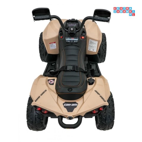 [CA002] Quad Maverick ATV na akumulator 4x45W 12V/10Ah pilot pokrowiec LED EVA - beżowy