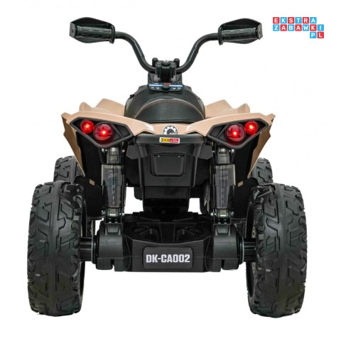 [CA002] Quad Maverick ATV na akumulator 4x45W 12V/10Ah pilot pokrowiec LED EVA - beżowy