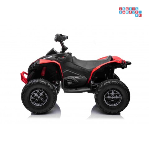 [DK-CA002] Quad Maverick ATV na akumulator 2x200W 24V/5Ah EVA ekoskóra LED pokrowiec - czerwony