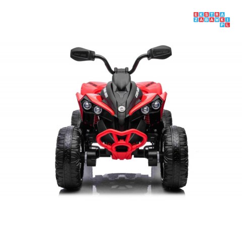 [DK-CA002] Quad Maverick ATV na akumulator 2x200W 24V/5Ah EVA ekoskóra LED pokrowiec - czerwony
