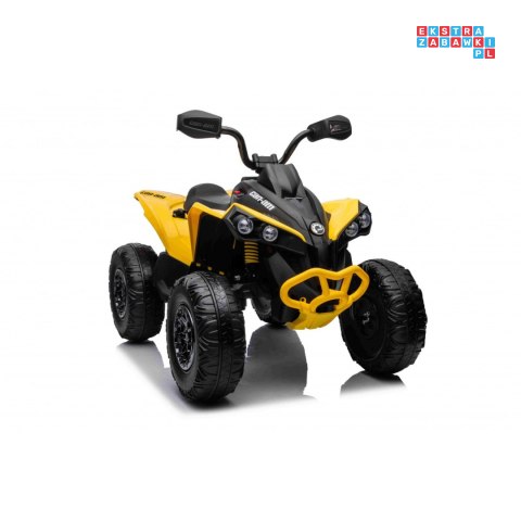 [DK-CA002] Quad Maverick ATV na akumulator 2x200W 24V/5Ah EVA ekoskóra LED pokrowiec - żółty
