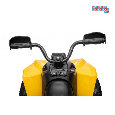 [DK-CA002] Quad Maverick ATV na akumulator 2x200W 24V/5Ah EVA ekoskóra LED pokrowiec - żółty