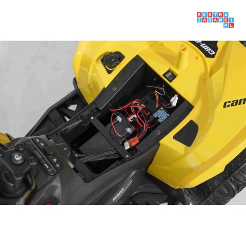 [DK-CA002] Quad Maverick ATV na akumulator 2x200W 24V/5Ah EVA ekoskóra LED pokrowiec - żółty