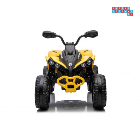 [DK-CA002] Quad Maverick ATV na akumulator 2x200W 24V/5Ah EVA ekoskóra LED pokrowiec - żółty