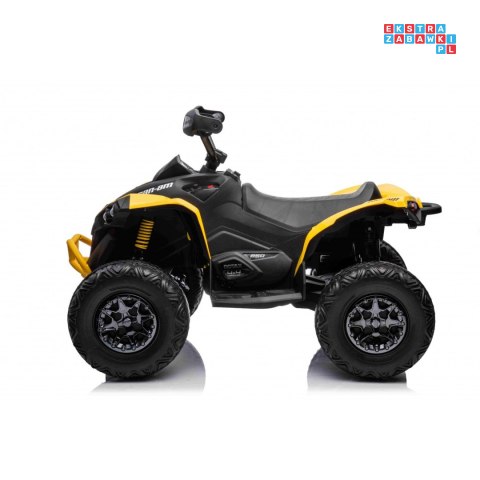 [DK-CA002] Quad Maverick ATV na akumulator 2x200W 24V/5Ah EVA ekoskóra LED pokrowiec - żółty