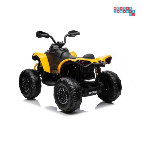 [DK-CA002] Quad Maverick ATV na akumulator 2x200W 24V/5Ah EVA ekoskóra LED pokrowiec - żółty