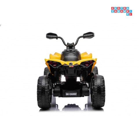 [DK-CA002] Quad Maverick ATV na akumulator 2x200W 24V/5Ah EVA ekoskóra LED pokrowiec - żółty