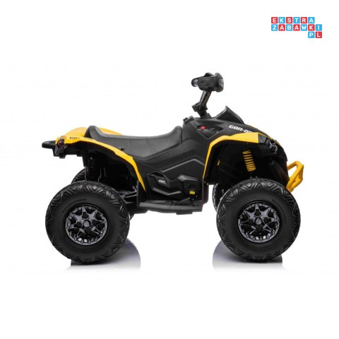 [DK-CA002] Quad Maverick ATV na akumulator 2x200W 24V/5Ah EVA ekoskóra LED pokrowiec - żółty