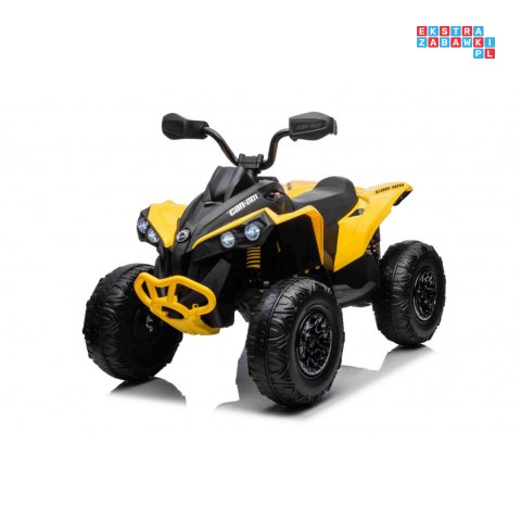 [DK-CA002] Quad Maverick ATV na akumulator 2x200W 24V/5Ah EVA ekoskóra LED pokrowiec - żółty