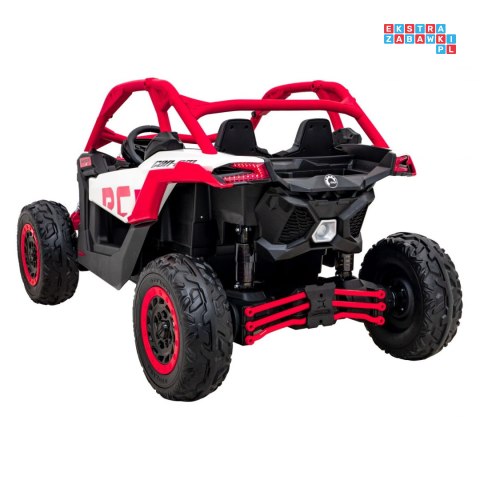 [DK-CA001] Buggy Maverick Turbo RR dwuosobowy 4x200W 24V/14Ah koła EVA, ekoskóra, LED - czerwony